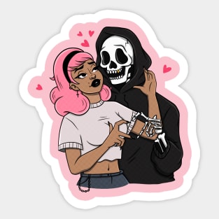 Kiss of Death Sticker